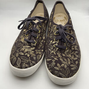 keds x rifle paper co Sneakers Navy Gold Print Women's Size 11